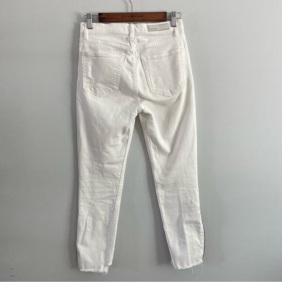 GRLFRND | Women’s The Kendall High Rise Ankle Zipper Jeans White Noise Denim 26 - Picture 8 of 13